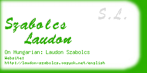 szabolcs laudon business card